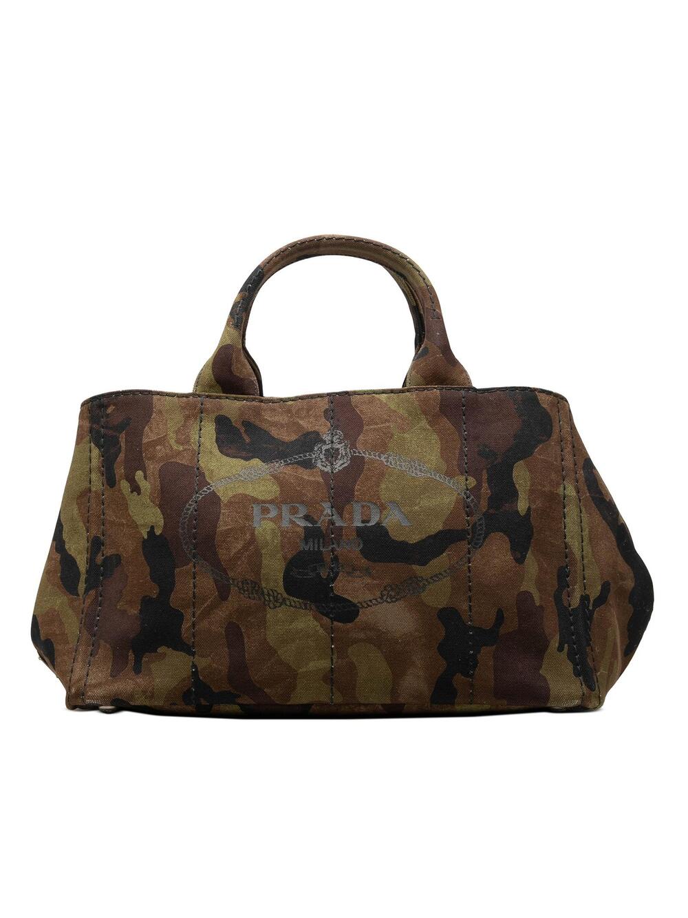 Prada Canvas Canapa Logo Camouflage #366243P67B
